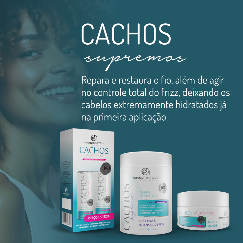 KIT Shampoo + Reconstrutor Cachos