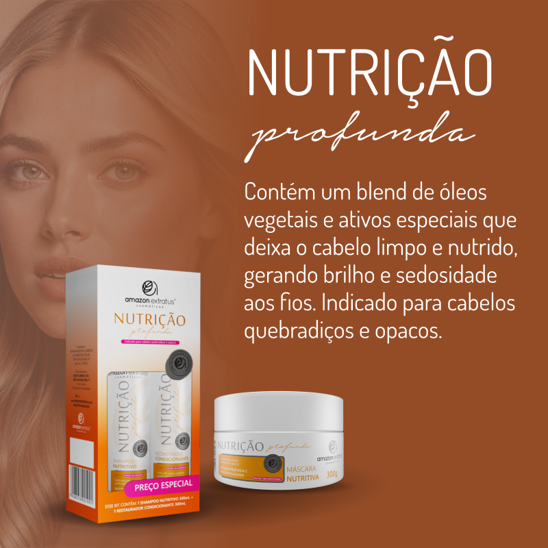 KIT Shampoo + Reconstrutor Nutrição
